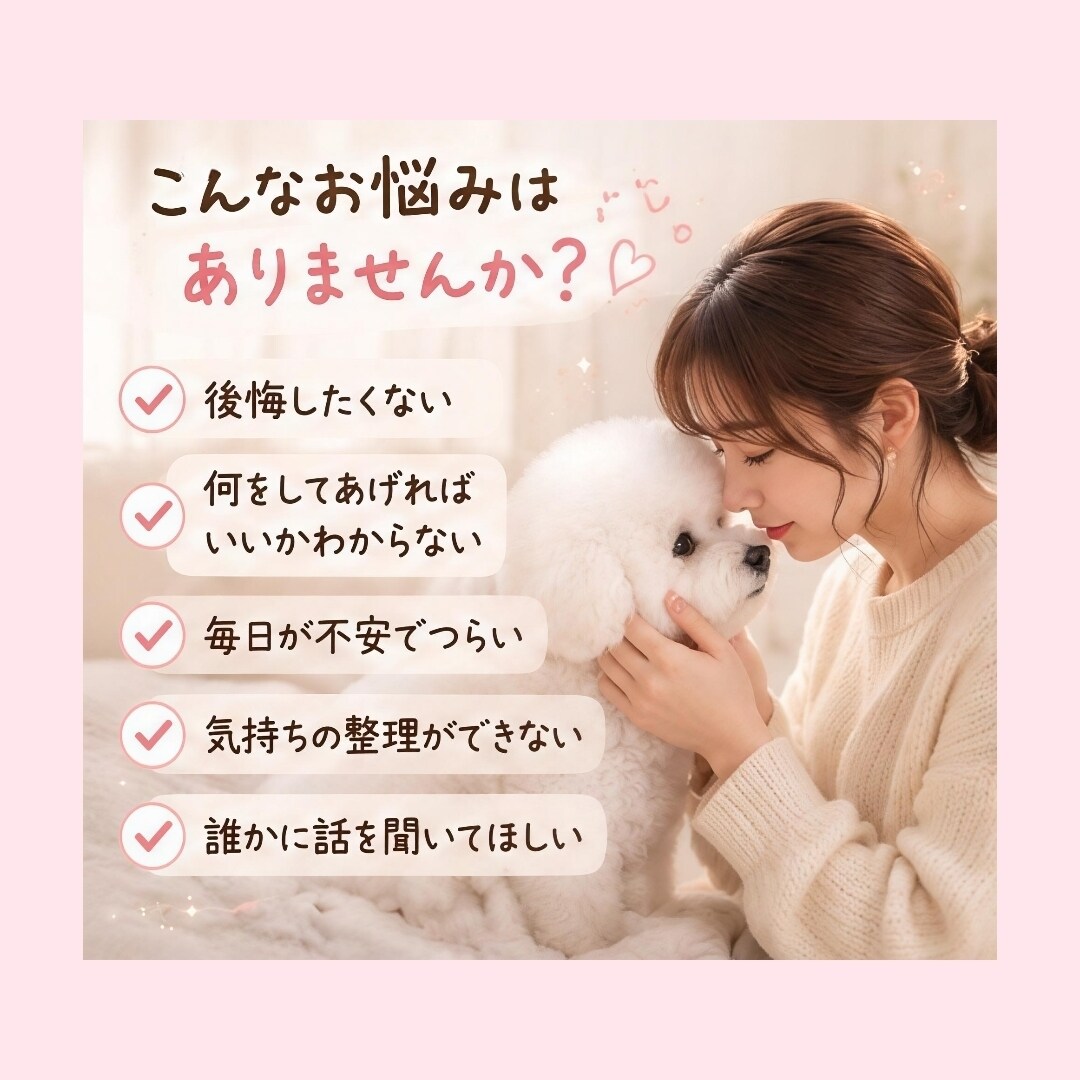 愛犬との限られた時間に寄り添います 残された大切な時間のお気持ちに寄り添います イメージ3