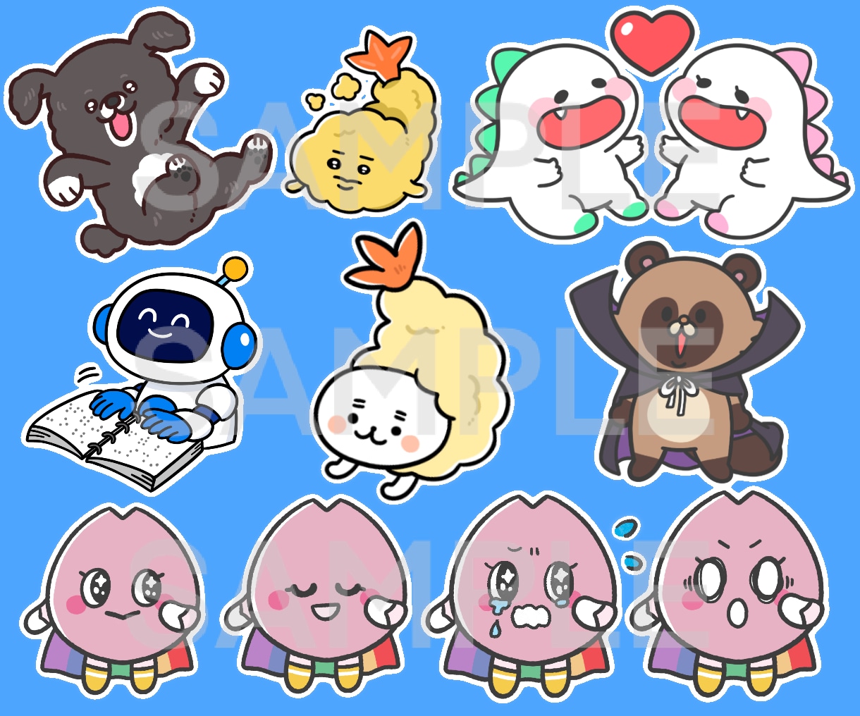 販売実績1000件超★ゆるかわシュールな絵描きます 小物無料・修正無制限！いろんな表情はお任せください！ イメージ3