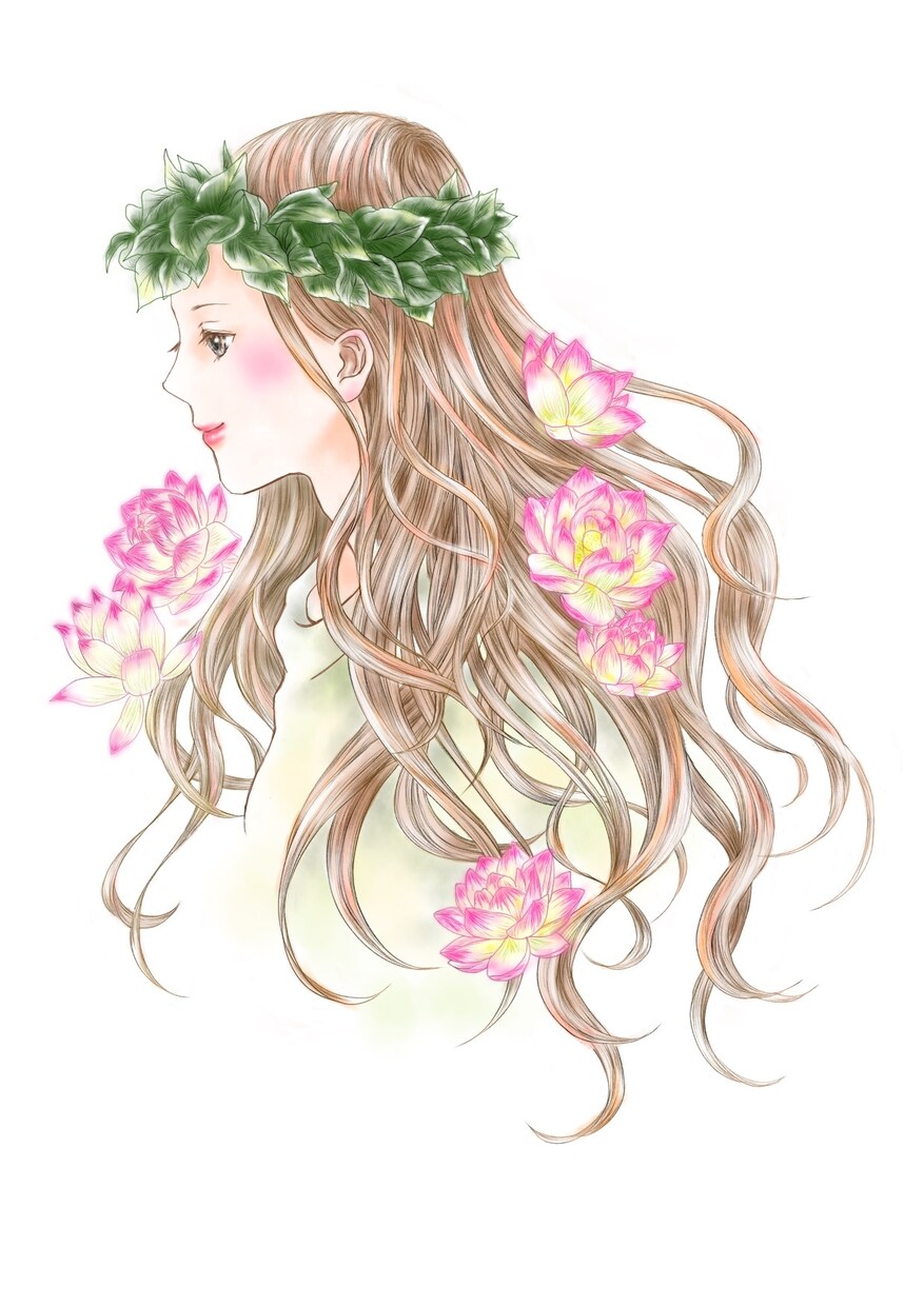 お好きな花につつまれた似顔絵をお描きします ウエルカムボードやプレゼントに! イメージ5