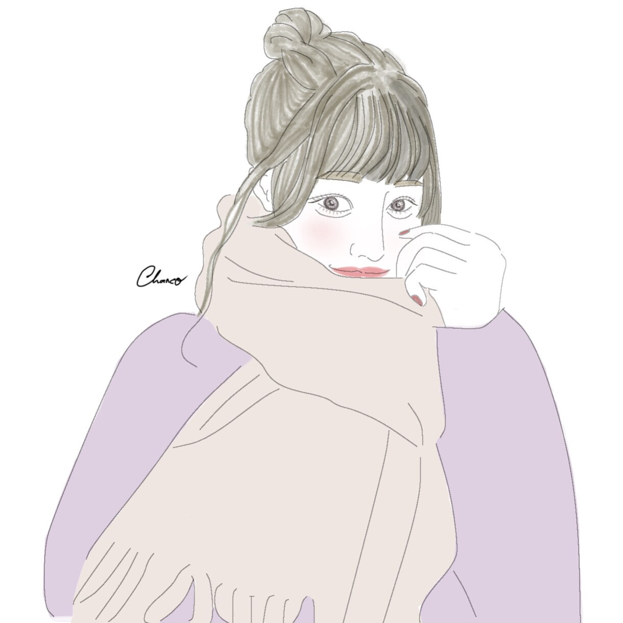 シンプルな線画を描きます お写真を元に特別な日、普段の何気ない格好のあなたを描きます イメージ10