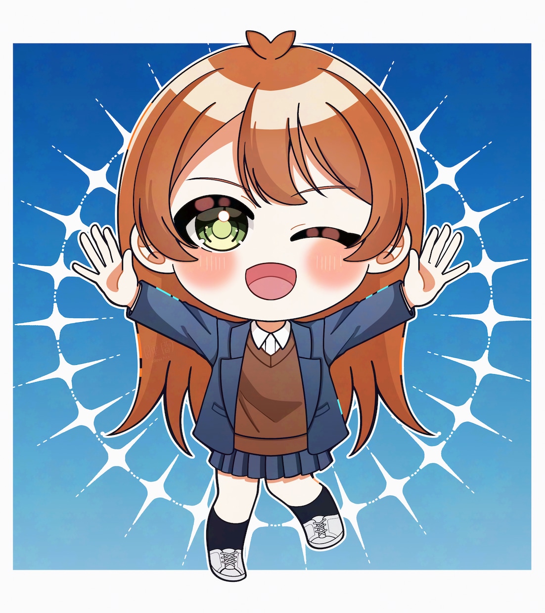 ミニキャラのイラストを作成します SNSアイコン等に使えるミニキャライラスト作成します！ イメージ6