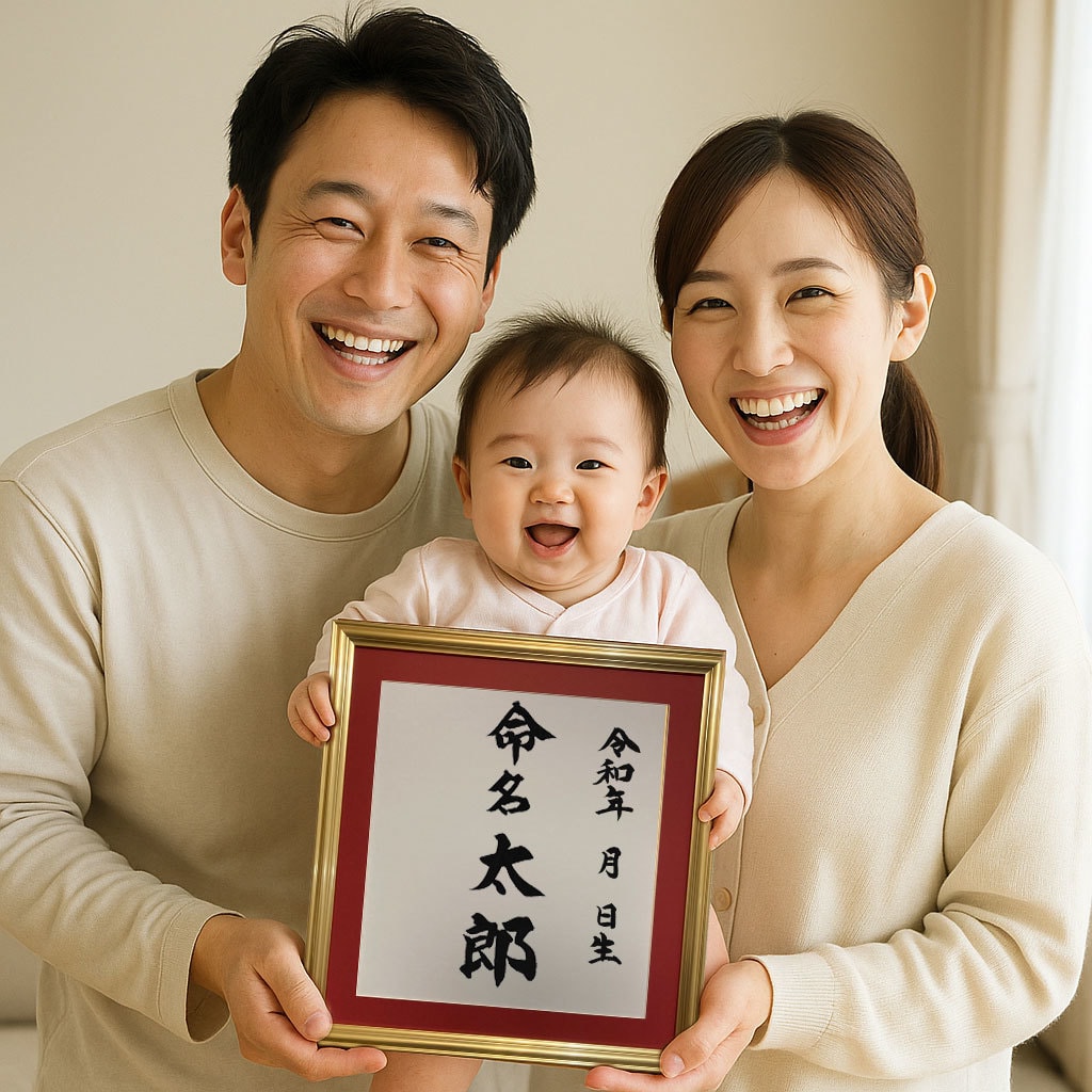 命名書き作製いたします 手書き筆文字で心に残る命名書を イメージ1