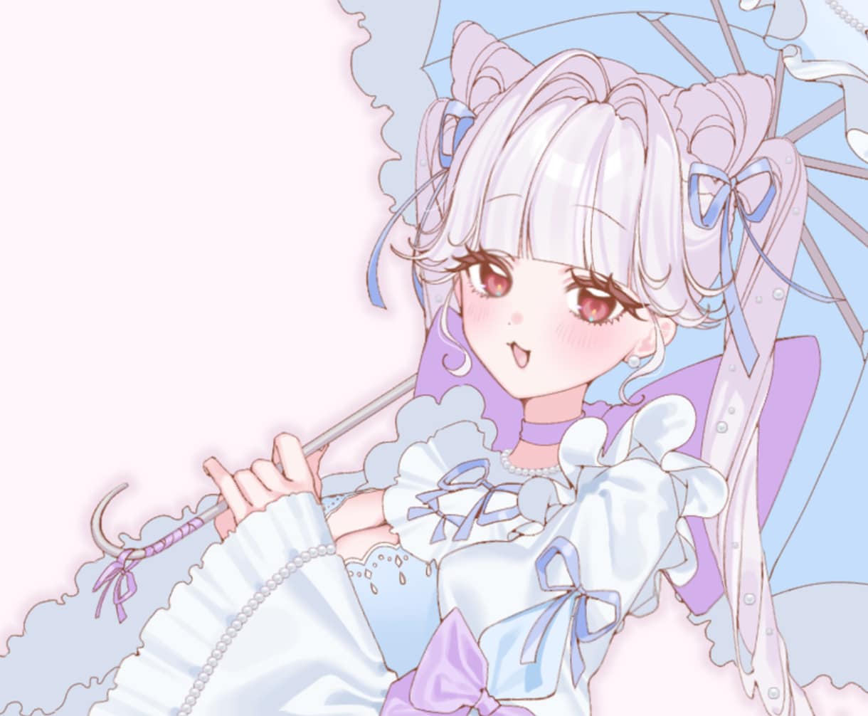 きゅんとする女の子描きます 個人様のアイコンから活動者様の立ち絵など幅広い分野対応可能〇 イメージ1