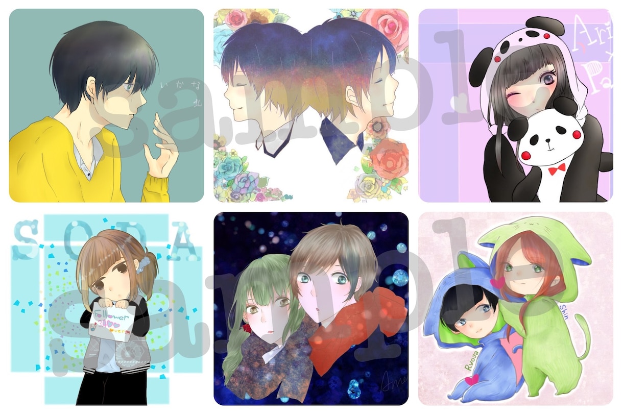 SNSのアイコン描きます Twitterや、LINEのアイコンにどうぞ！ イメージ2