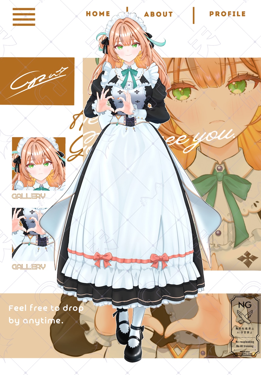 IRIAMやVtuberの立ち絵をキャラデザします IRIAM動作確認有！目を惹く高品質な立ち絵で活動をお手伝い イメージ6