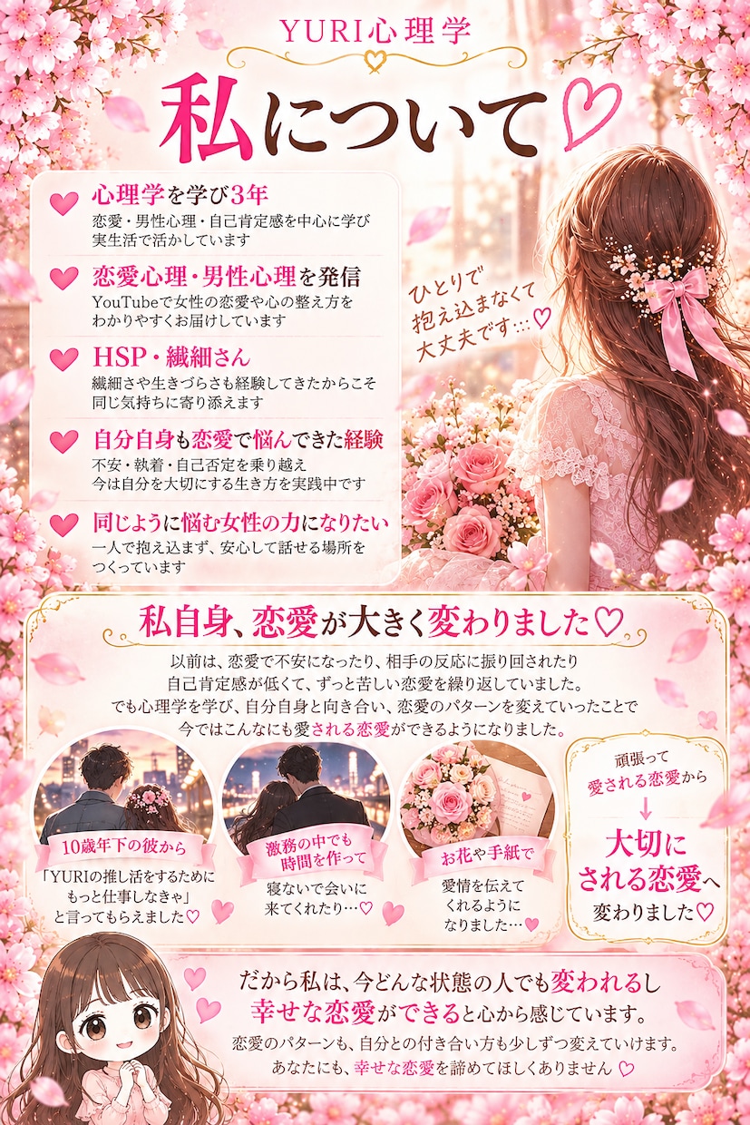 30代から溺愛♡お姫様扱いされる恋へ導きます 追いかける恋を卒業し「選ばれ大切にされる私」へ♡ イメージ7