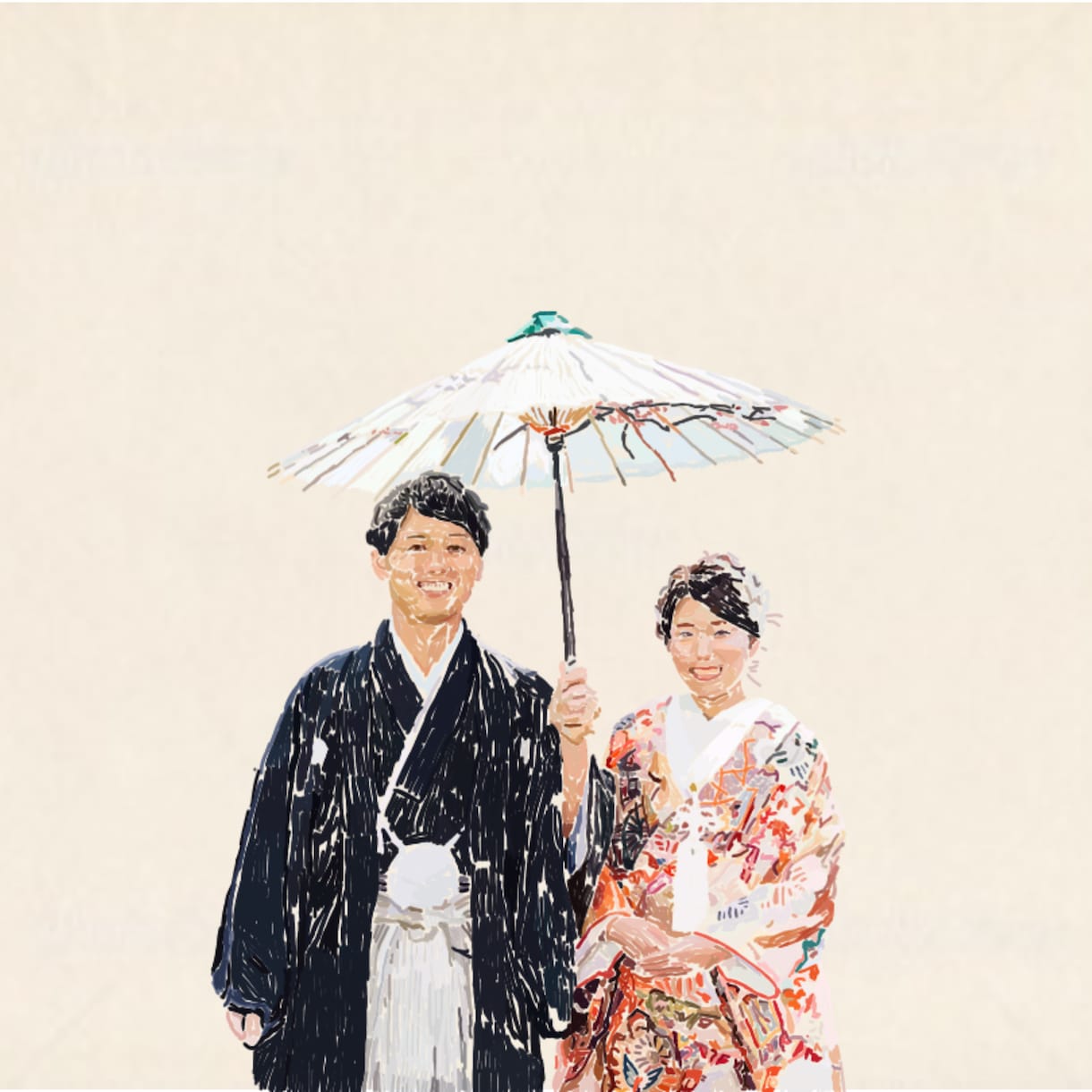 おしゃれな人物画描きます 心に残る似顔絵・ウェルカムボードを制作 イメージ4