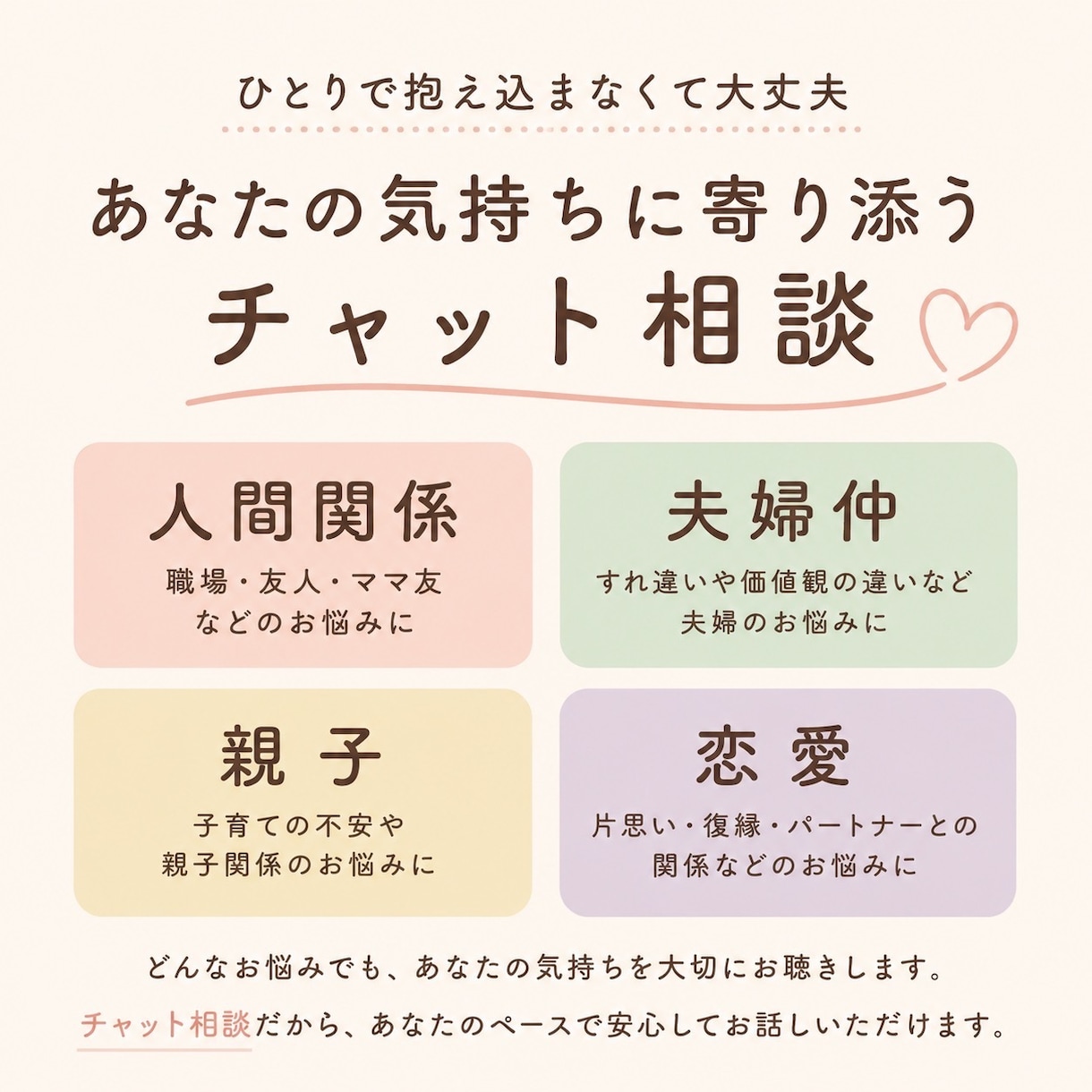 自分を追い込む癖、生きづらさを解消します 誰にも言えない悩みをが抱えてきた私だからこそ分かること イメージ2