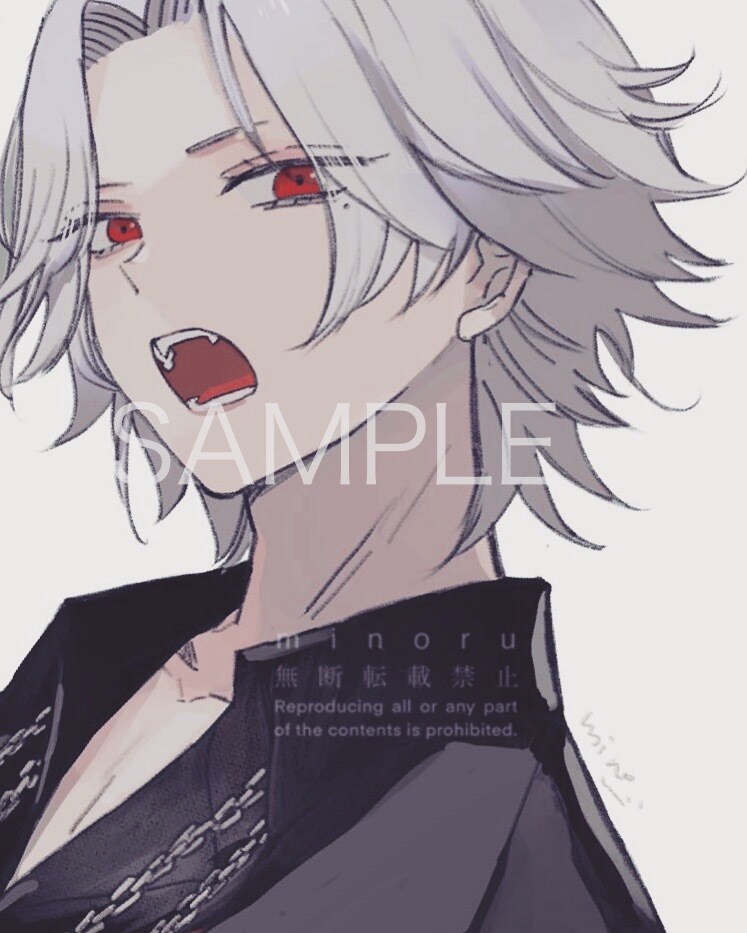 アイコン、サムネイルに使える彩度低めの男子描きます ヤンデレ闇堕ちダウナーなイケメン沼描きます イメージ3