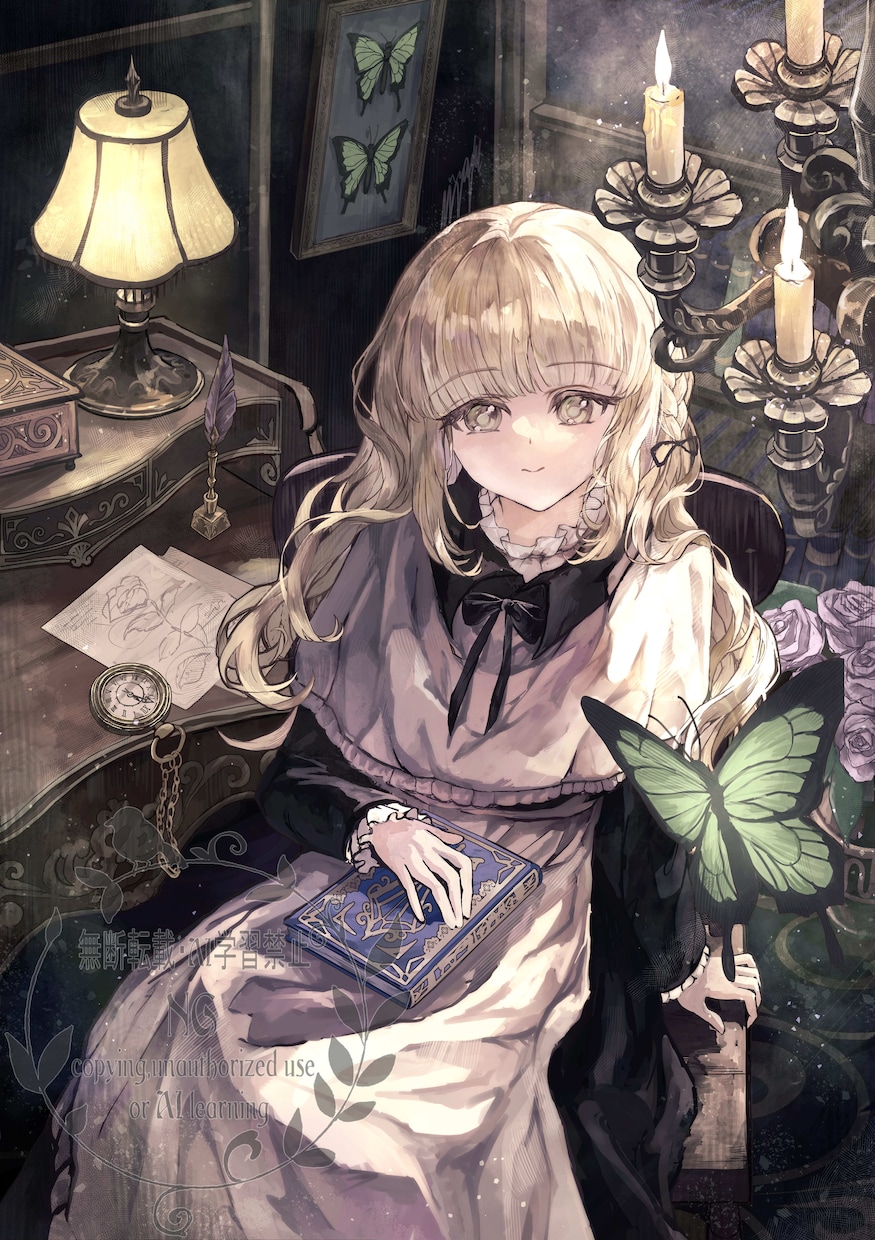 幻想的で美しい世界観の一枚絵を制作します 物語を感じるような、繊細で美しいイラストをお届けします。 イメージ5