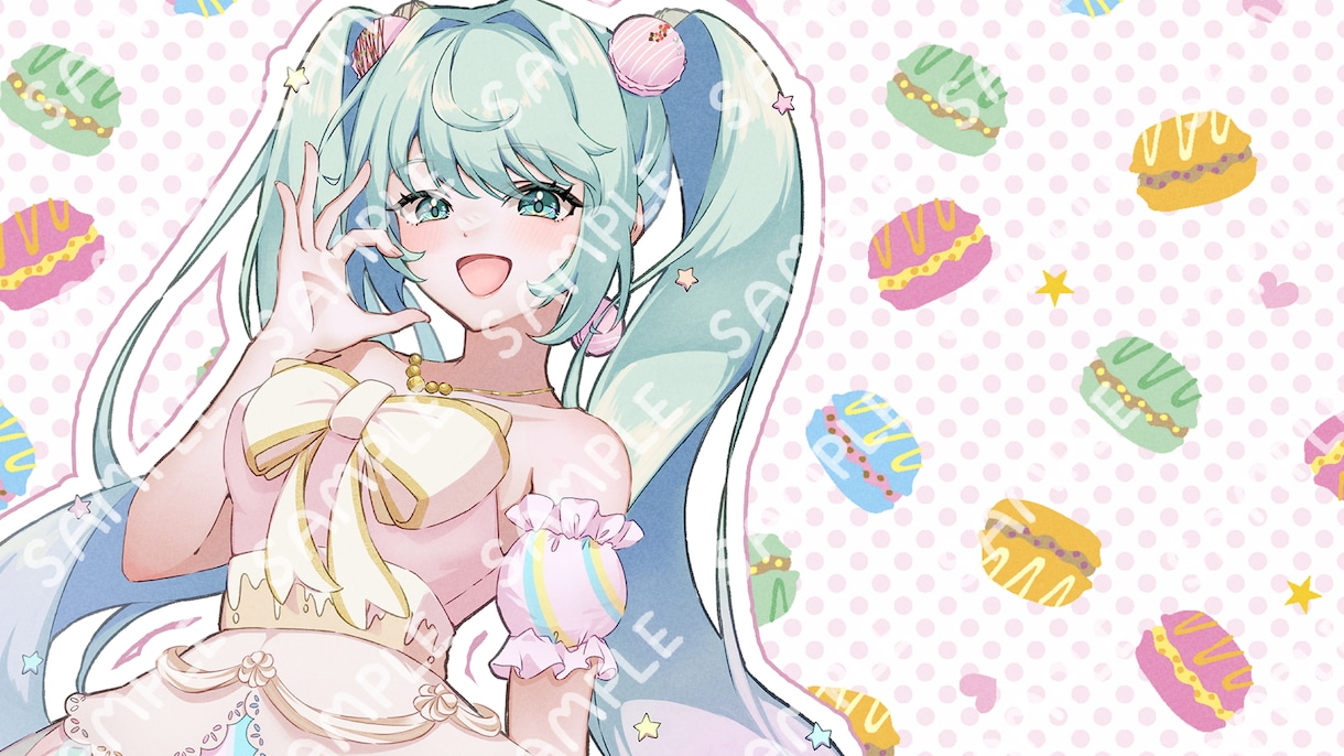 ヒロインのような可愛い女の子描きます 惹きつける表情の女の子描きます イメージ1