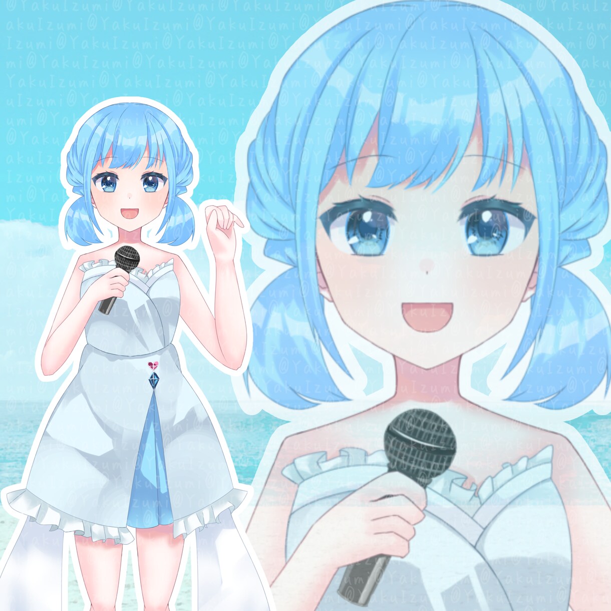商用利用可能 IRIAM等に使える！立ち絵描きます 等身サイズの立ち絵をお描きします。 イメージ3