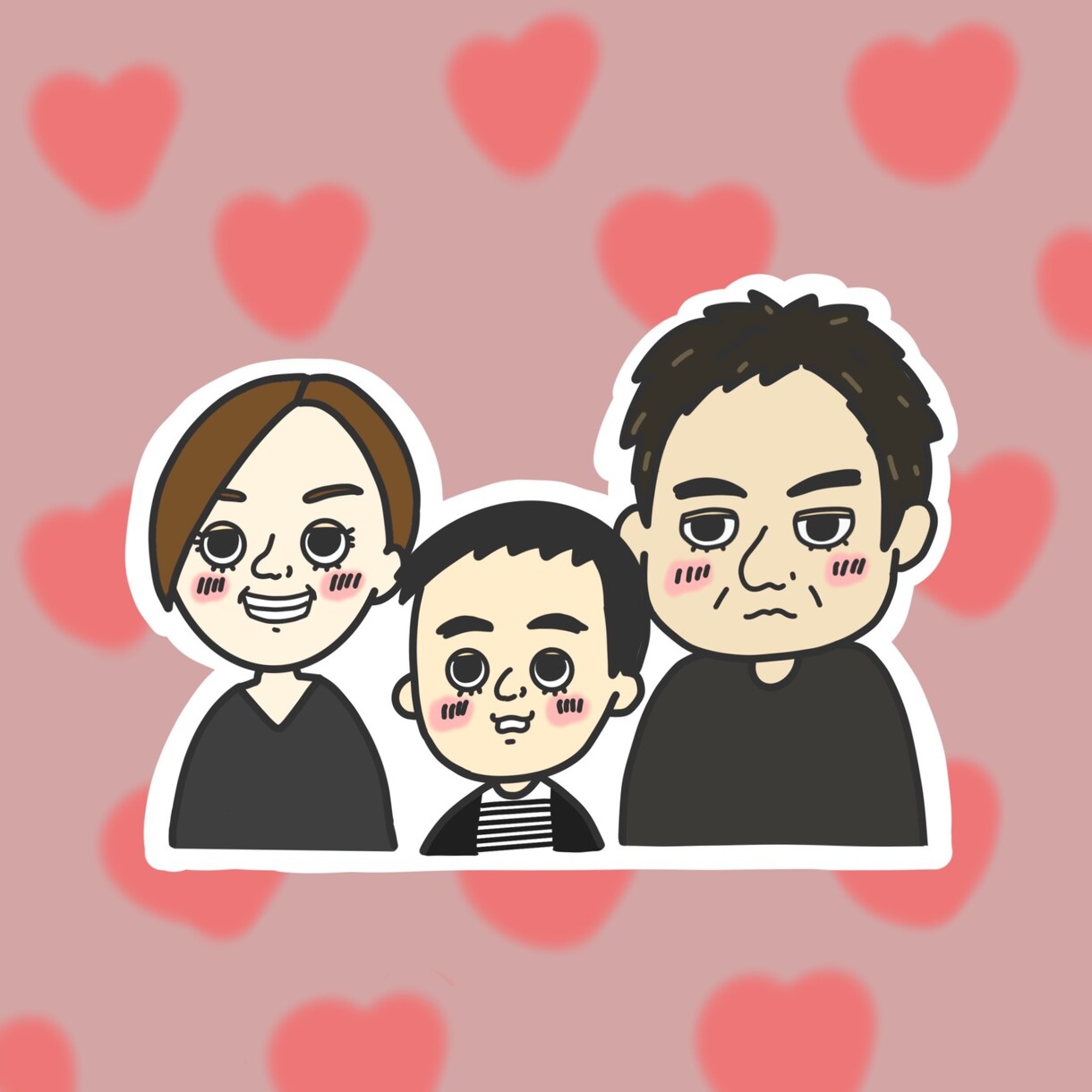 ポップな似顔絵描きます SNSのアイコンやプレゼントにも是非♡ イメージ4