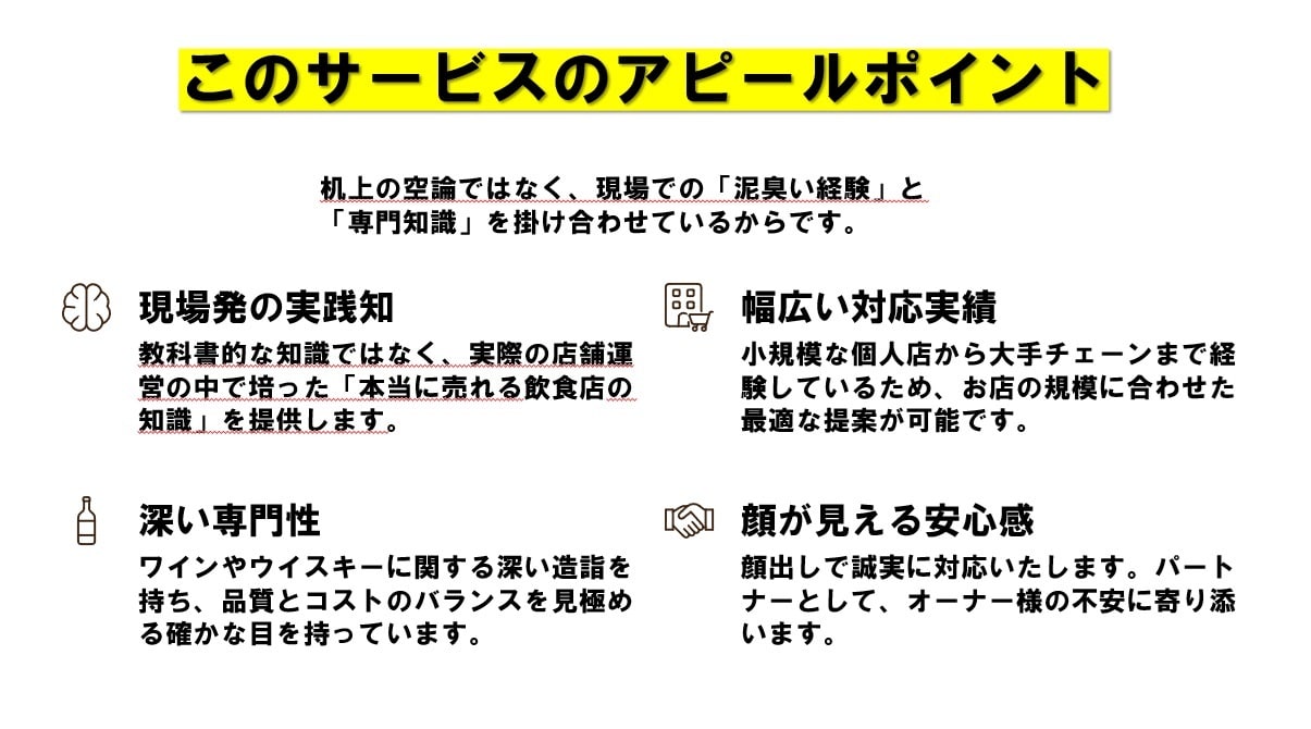 飲食店向け利益率を上げるドリンクメニュー提案します 料理は詳しいけど・・という方ドリンクメニューの提案をします! イメージ7