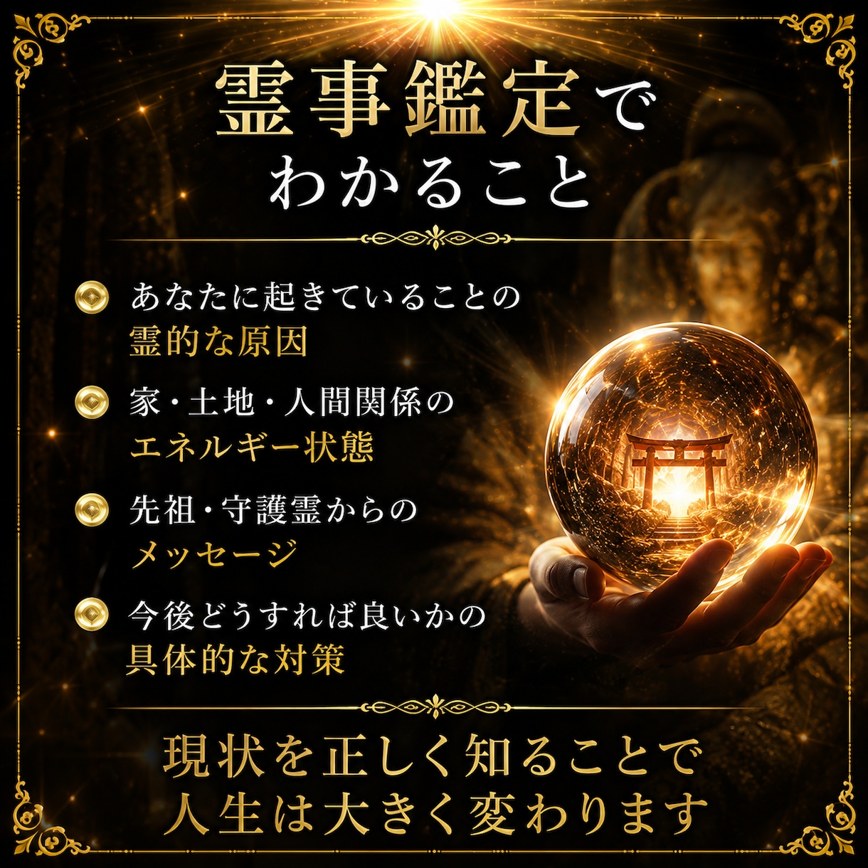 30年の霊視経験による【本格霊事鑑定】を行います 霊現象・家相・家系・先祖・土地・人間関係・悪縁・因縁・厄払い イメージ3
