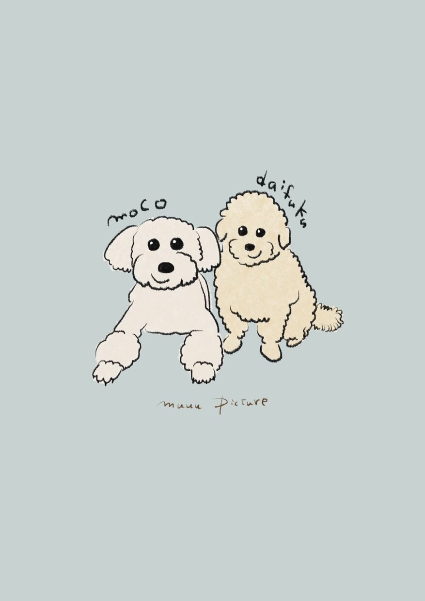 かわいい犬ちゃん描きます 愛犬を可愛く名前入りでデジタルデータをお作りします！ イメージ5
