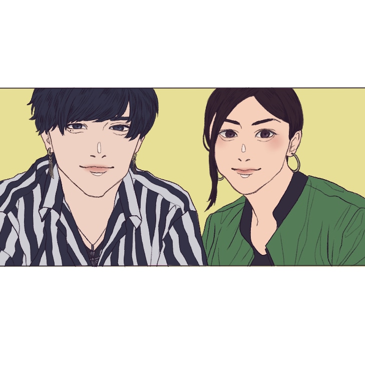おしゃれな似顔絵を描きます シンプルな色合いのお洒落な似顔絵を描きます！ イメージ2