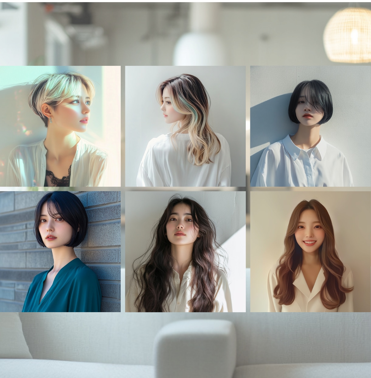 AI画像生成でSNSアイコン/ヘアモデル作成します リアル写真のような自然な人物画像生成 (女性男性ヘアスタイル イメージ6