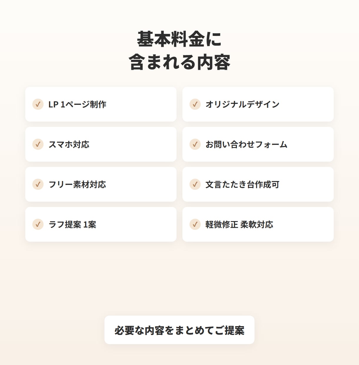 デザインから公開導線まで対応するLPを制作します フォーム設置込みで初めてでも安心 イメージ3