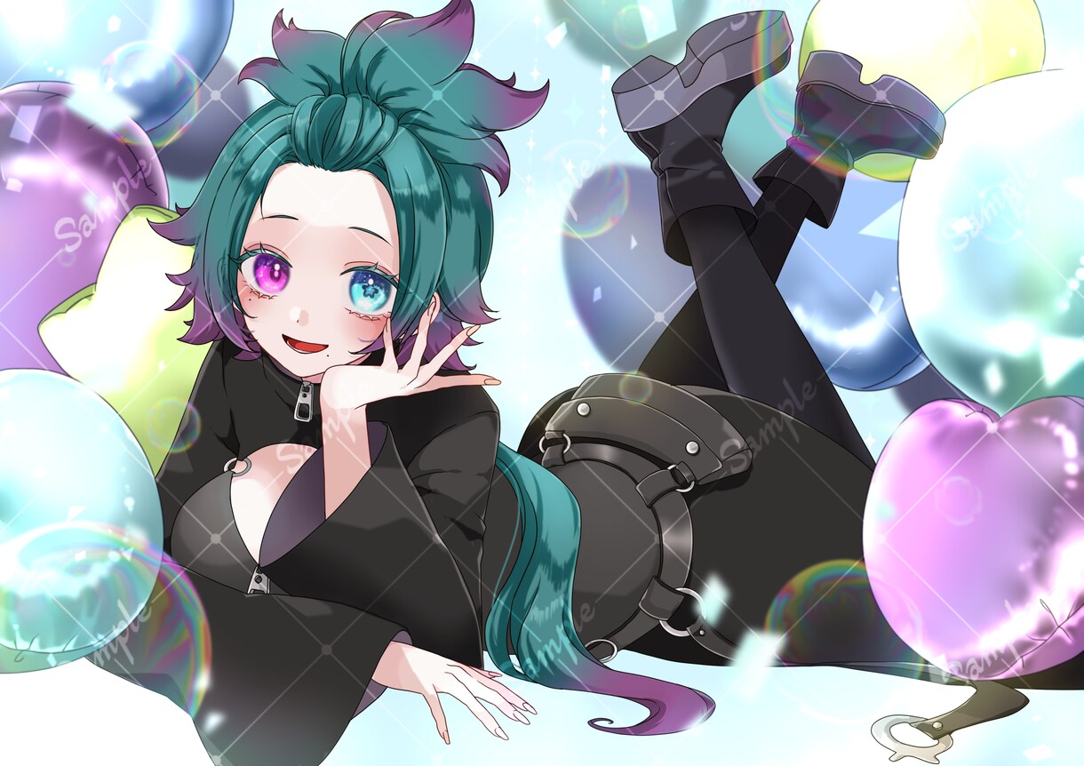 一枚絵制作いたします 配信用、歌ってみたサムネイルなど、お任せください！ イメージ3