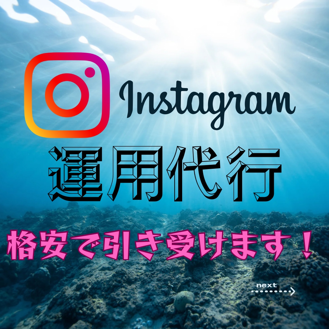 Instagramの運用代行をします 特別価格でお引き受け致します！！ イメージ1