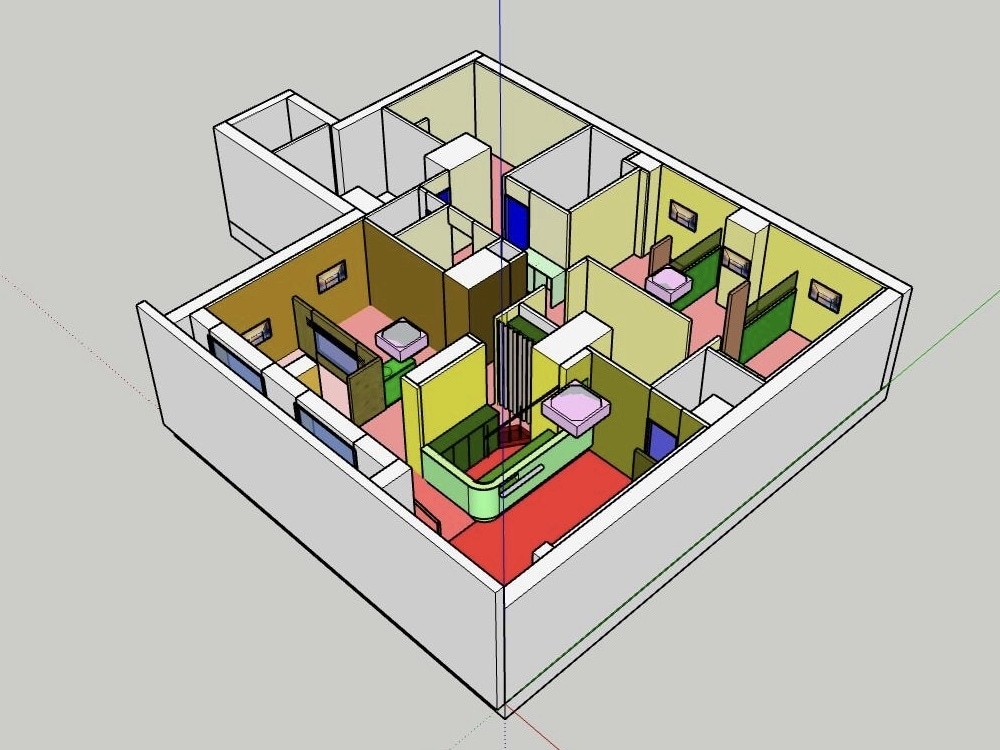 SketchUp 店舗用ホワイトパース作成承ります パースを作成する時間が取れない設計者様、デザイナー様に イメージ4