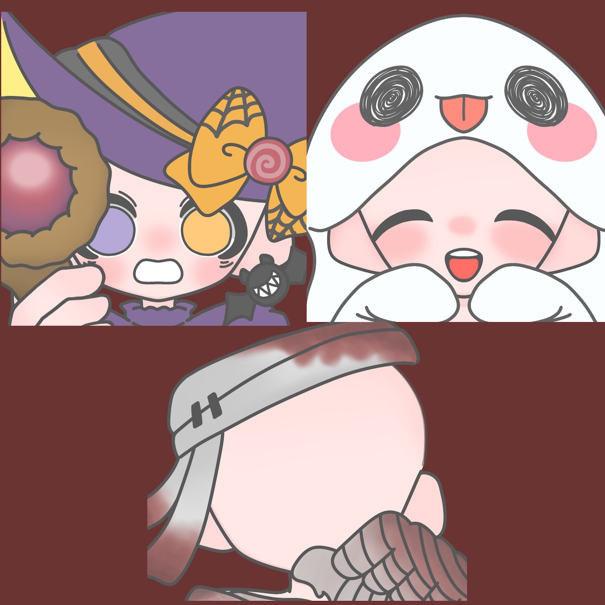 ハロウィンアイコンイラスト描きます まるっと可愛く！貴方を可愛らしく描きます！ イメージ3