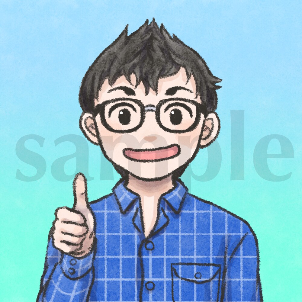 アナログ風のやわらかいタッチでアイコン制作します 商用利用可！SNSやブログに！かわいいほんわか似顔絵アイコン イメージ6