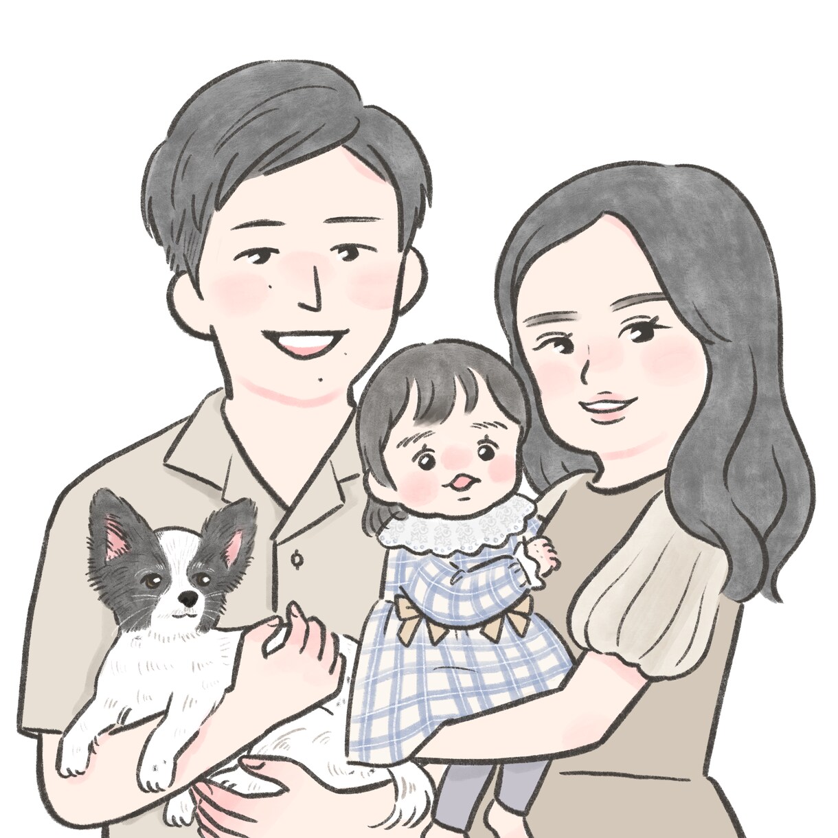 優しい雰囲気の似顔絵描きます SNSのアイコンや記念日に可愛い似顔絵はいかがですか？ イメージ9
