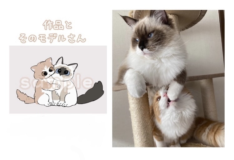ペットの似顔絵イラストお描きします ゆるく可愛いアイコンやヘッダーなどに！ イメージ2