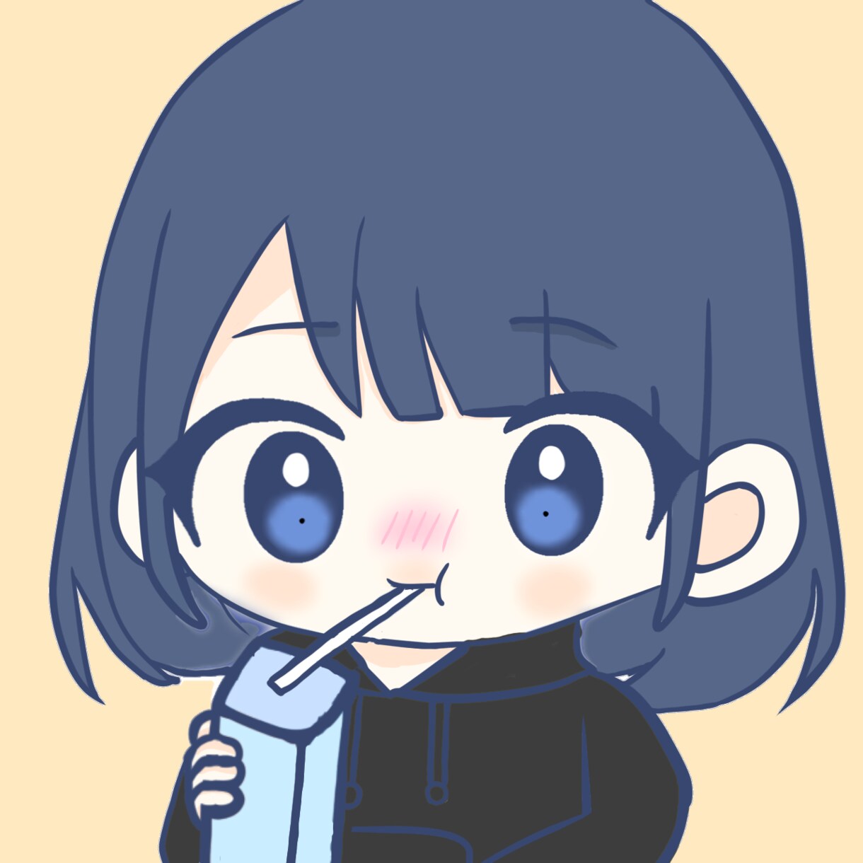 パーカーを着ているミニキャラを描きます 自分だけのオリジナル配色や個性を出したいあなたへ イメージ1