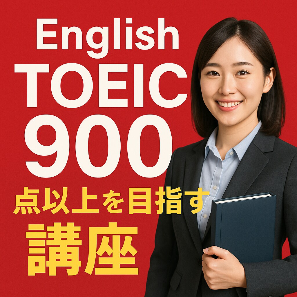 TOEIC900点まで上げます TOEIC満点、英検１級講師、キャリア１０年超講師が直伝指導 イメージ1