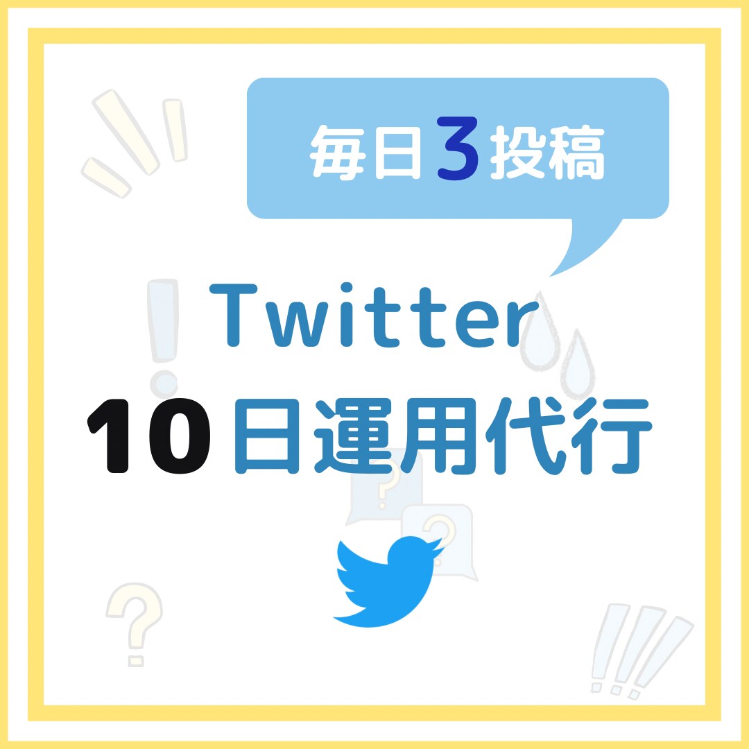 10日間Twitter運用を代行いたします SNS運用のプロが全て手作業でターゲットへのアクションを実施 イメージ1