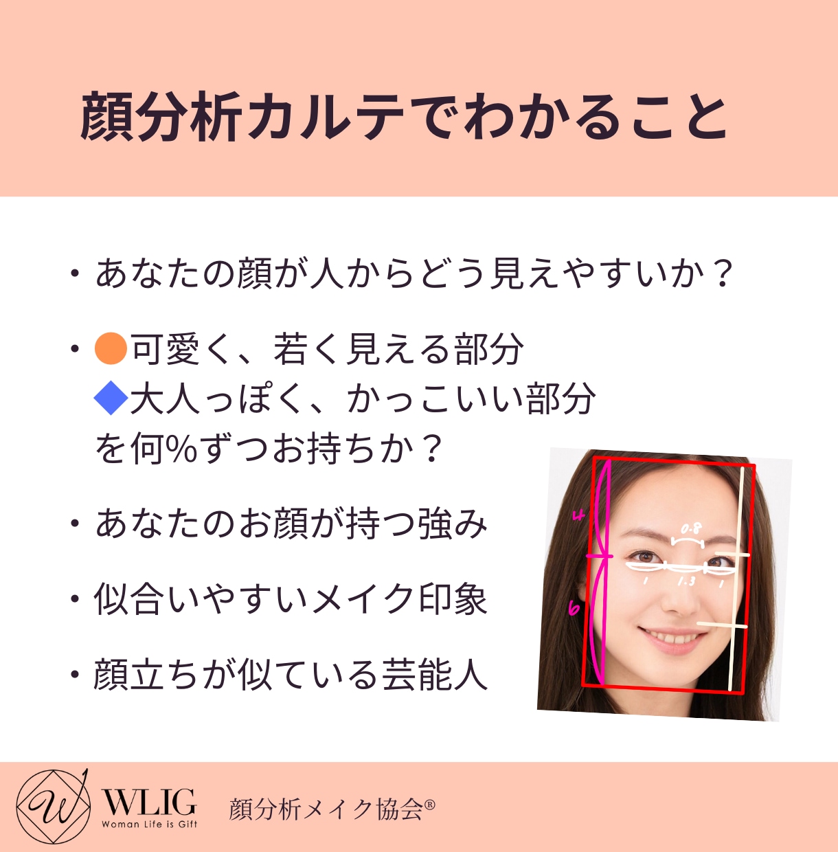 あなただけの＼顔分析メイクカルテ／お作りします 顔分析メイク協会®︎正規サービスです イメージ2