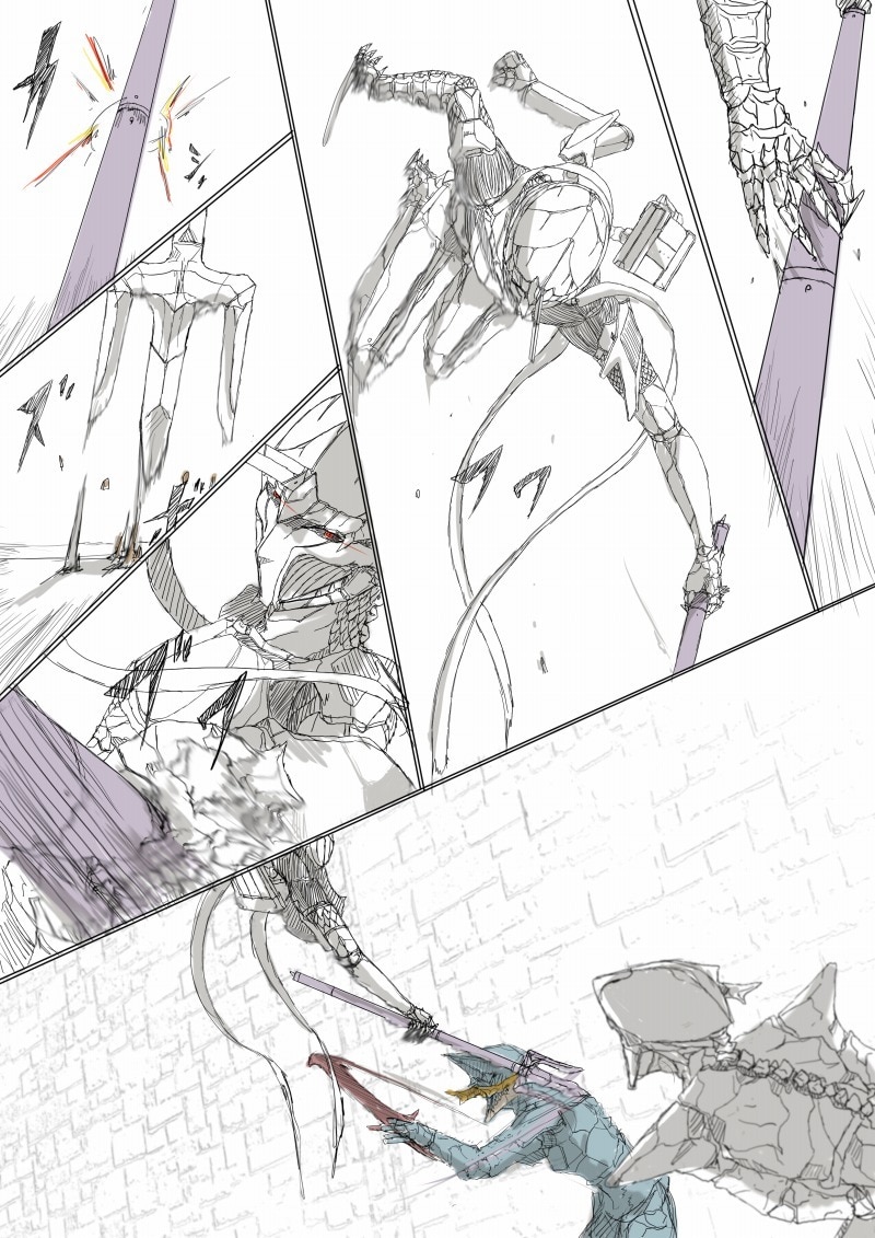 アクションの振り付け、戦闘シーンの制作できます 貴方の漫画制作をお手伝いします イメージ8