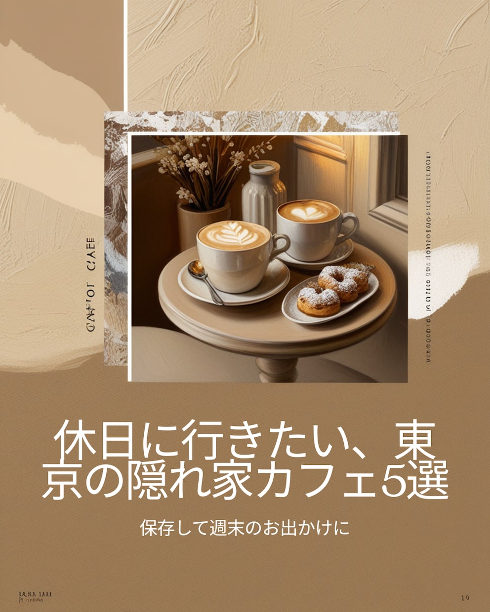 淡色系のInstagram投稿を制作します カフェ・美容・アパレル系に◎雑誌風の世界観で統一します イメージ2