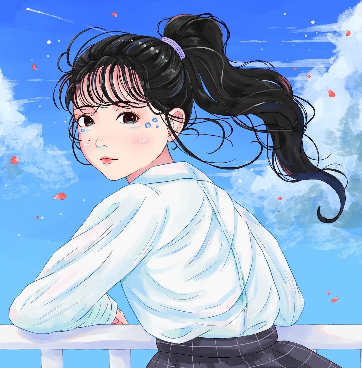 リアルなテイストの女の子イラスト描きます パッと目を引くイラストが欲しい方へ イメージ3