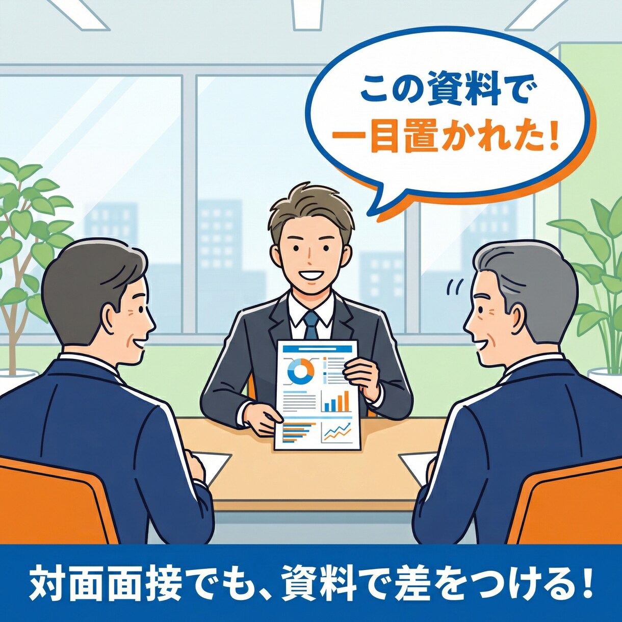 特割　転職成功のための面接サポート資料を作ります 対面、Web面接がうまくいかないあなたのオリジナル資料作成 イメージ1