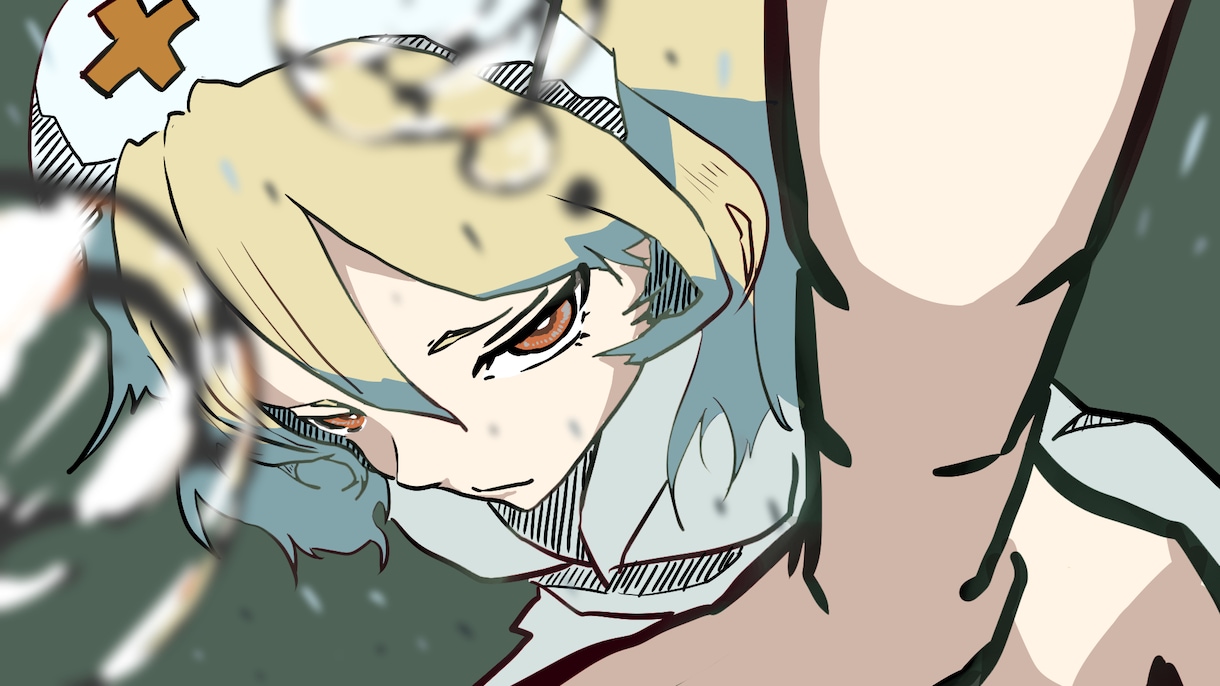 目を引く一枚絵描きます 歌みた等で使えるパースの効いたイラストをご提案！ イメージ1
