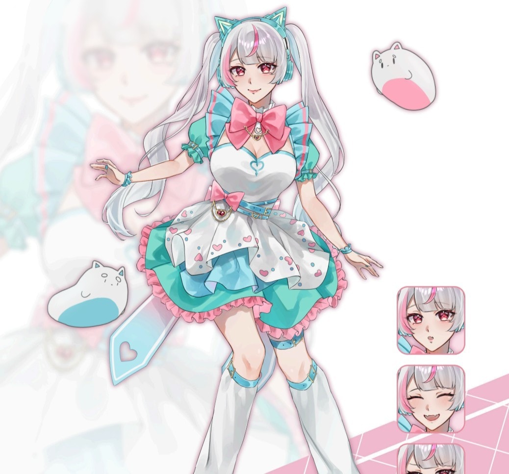 1枚絵から立ち絵など制作を承ります 配信用やmv、夢絵などどんな系統でも対応します。 イメージ2