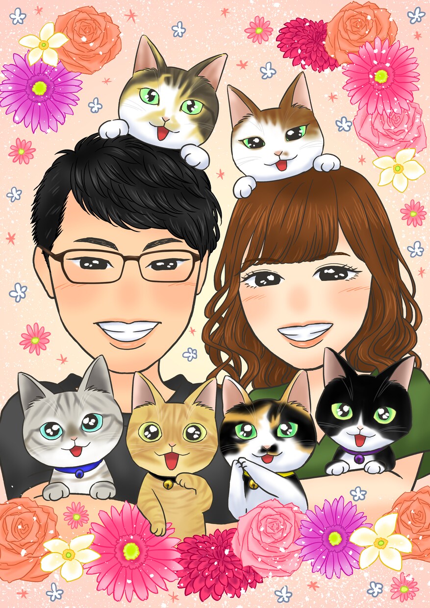 印刷発送可◎デフォルメ似顔絵お描きします お安くご提供中♪名刺やアイコン、プレゼントにも◎ イメージ3
