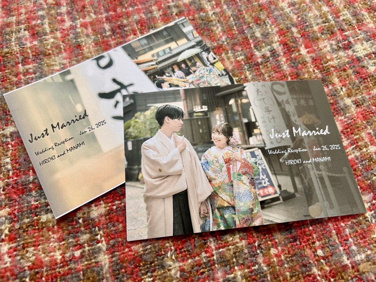 あなただけのオリジナルペーパーアイテム作ります いただいたお写真からご希望のペーパーアイテムをデザインします イメージ1