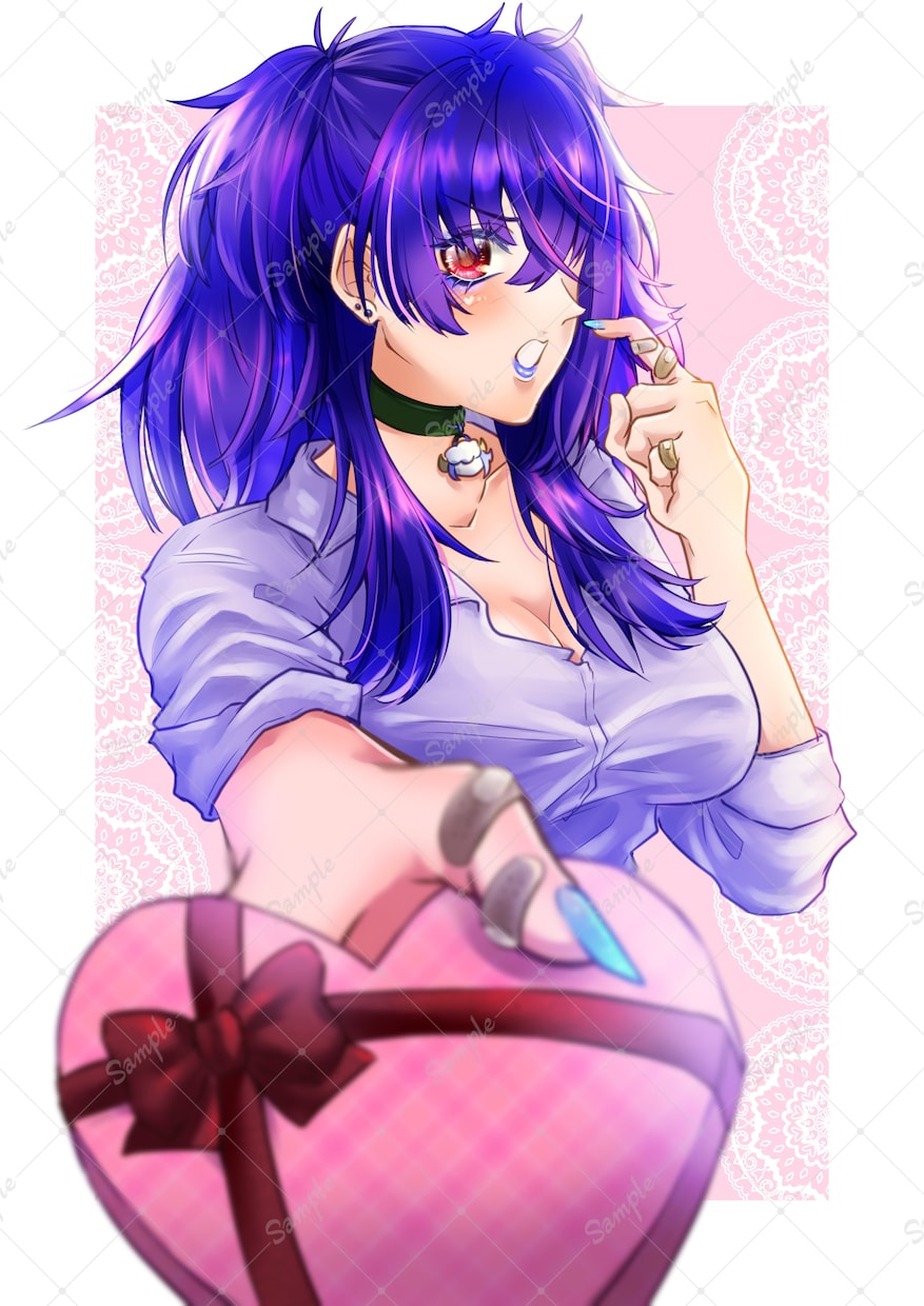 きらきらでかわいいイラストお描きします 配信用サムネ・歌ってみたなどに！ イメージ7