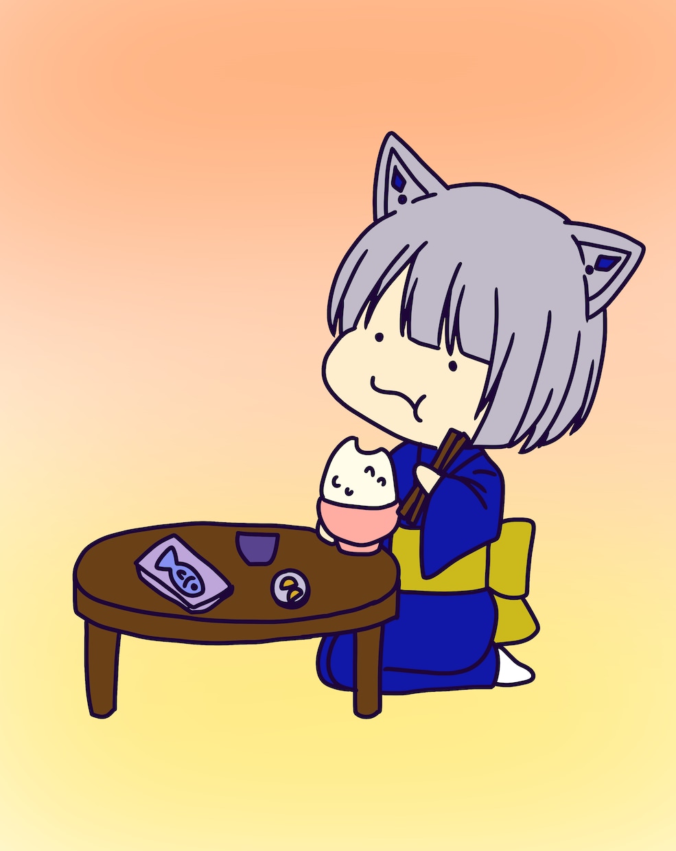 もちもちかわいいキャラ絵を描きます もちもちでかわいいミニ絵を描きます イメージ2