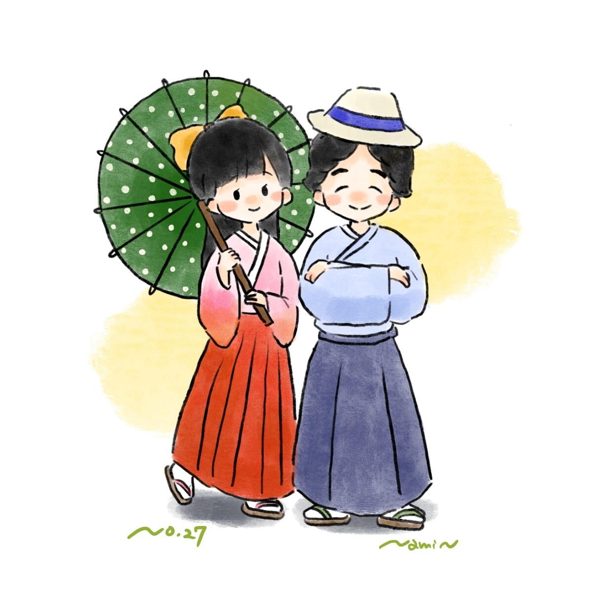あったかいイラストを描きます あったかいタッチで、アイコン画、挿絵など描きますよ♪ イメージ7