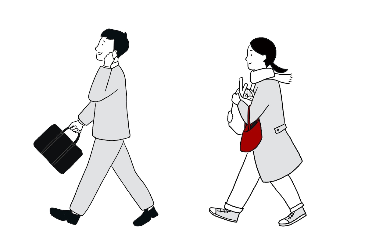 シンプルな人物イラスト描きます Webや紙面の挿絵にぴったり！シーンに応じて描ける イメージ2