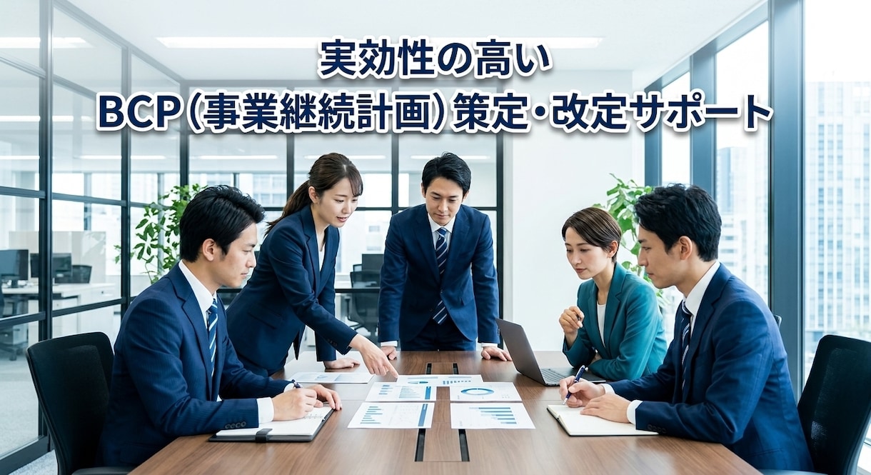 実効性の高いBCP策定・改定を伴走サポートします 【実績作り・先着5名】実効性の高いBCP策定・改定をサポート イメージ3