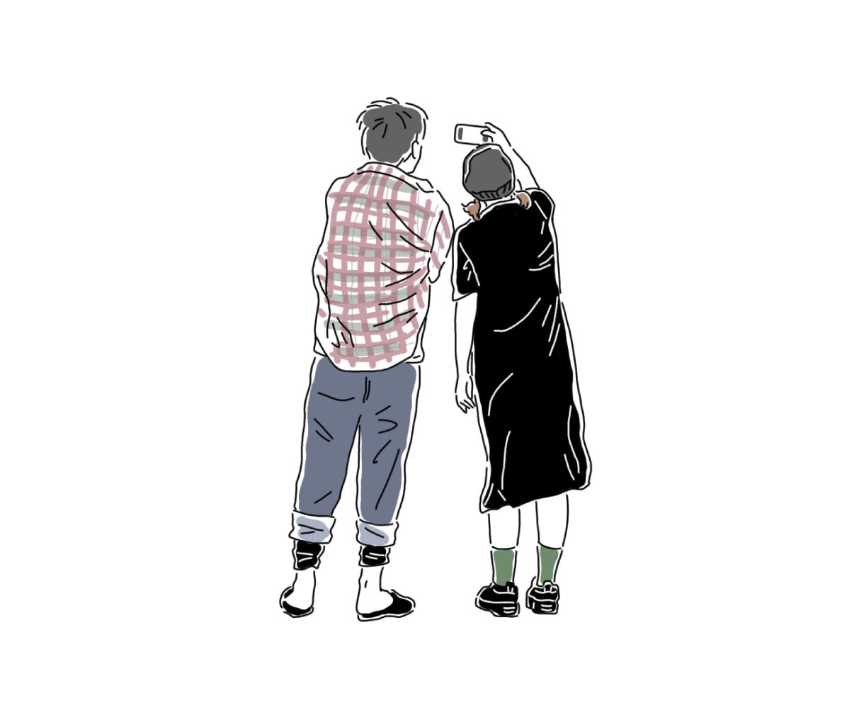 頂いたお写真からシンプルな線画イラストお描きします 全身・着色オプション無料＆最短2～3日のスピード納品◎ イメージ8