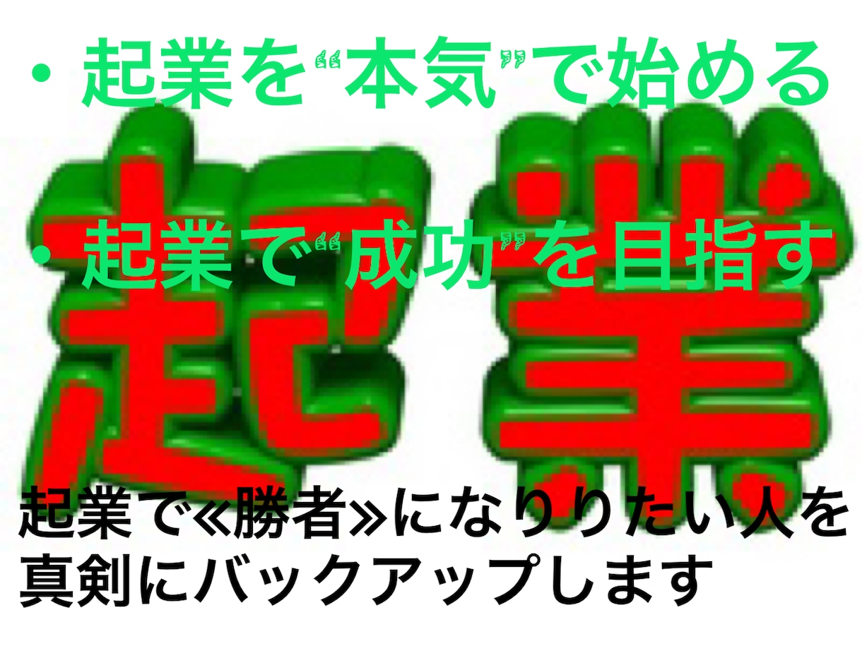 本気の起業ノウハウ(実践編)を伝授します 4万円で起業、年商30億円に 起業の実践ノウハウを指導します イメージ1
