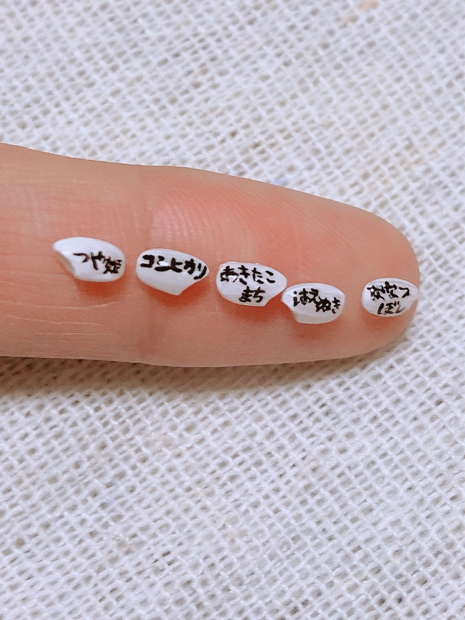 お米に好きな文字描きます 米粒に字や模様など描きます。コレクション、PRイベントなどに イメージ7
